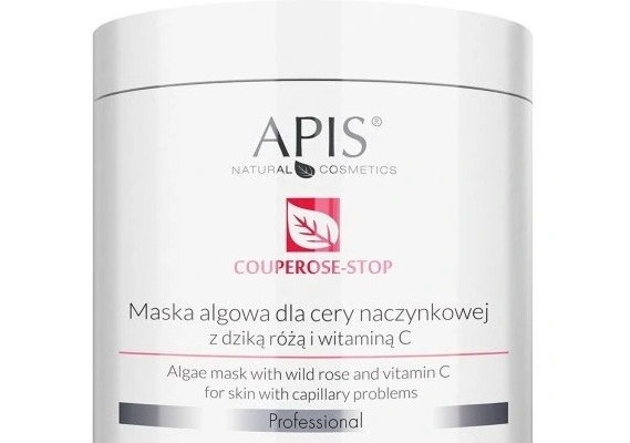 Maska Algowa - Na cere naczynkową z dzikiej róży