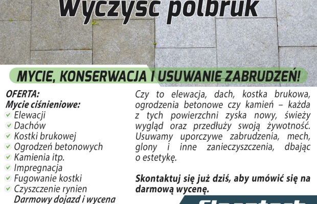 CleanTECH – Profesjonalne Mycie Ciśnieniowe, Konserwacja i Czyszczenie Rynien – Słupsk i okolice!