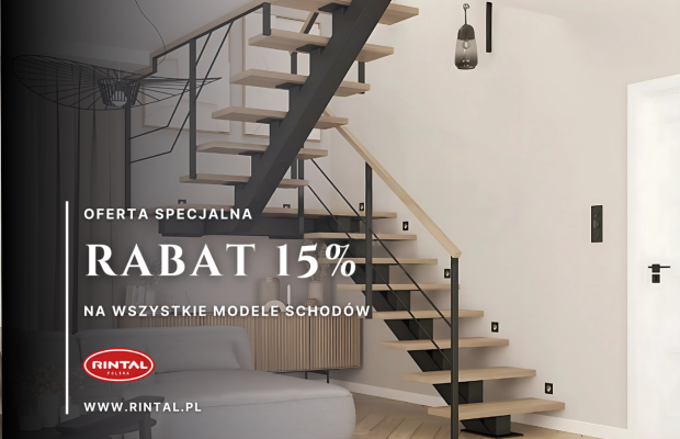 Schody z rabatem 15%