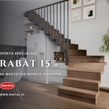 Schody z rabatem 15%