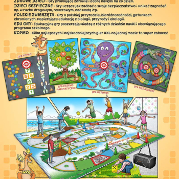 EKO GRY XXL dla dzieci OZE - czyste powietrze, energia, woda - ekologiczne gry