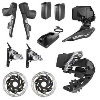 Sram Red eTap AXS 2X D1 HRD Centrelock Electrionic Wireless Groupset - 12 Speed (ZONACYCLES)
