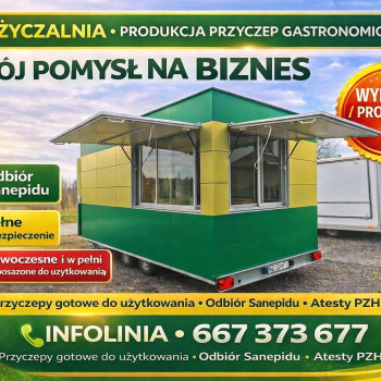 Wypożyczalnia, produkcja przyczep gastronomicznych