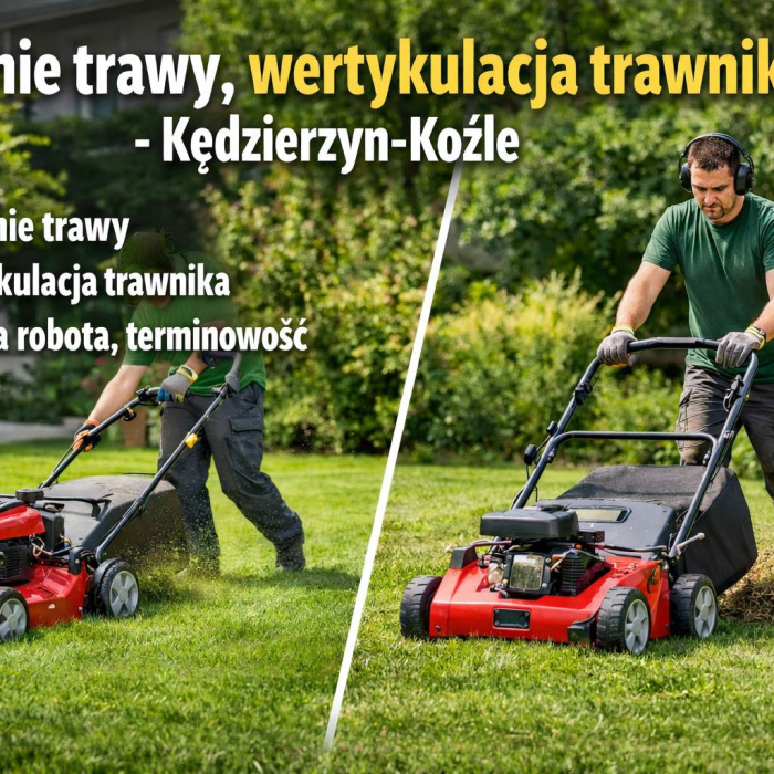 Koszenie trawy + wertykulacja trawnika Kędzierzyn-Koźle
